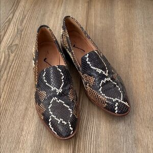 Madewell Snake Print Loafers